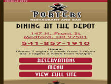 Tablet Screenshot of porterstrainstation.com